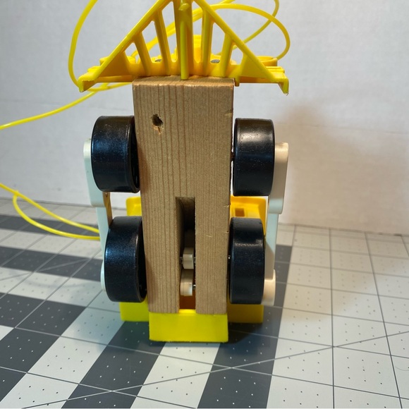 1964 Fisher Price Toot-Toot Train Engine Wooden Pull Toy 643 Vintage - Picture 4 of 5